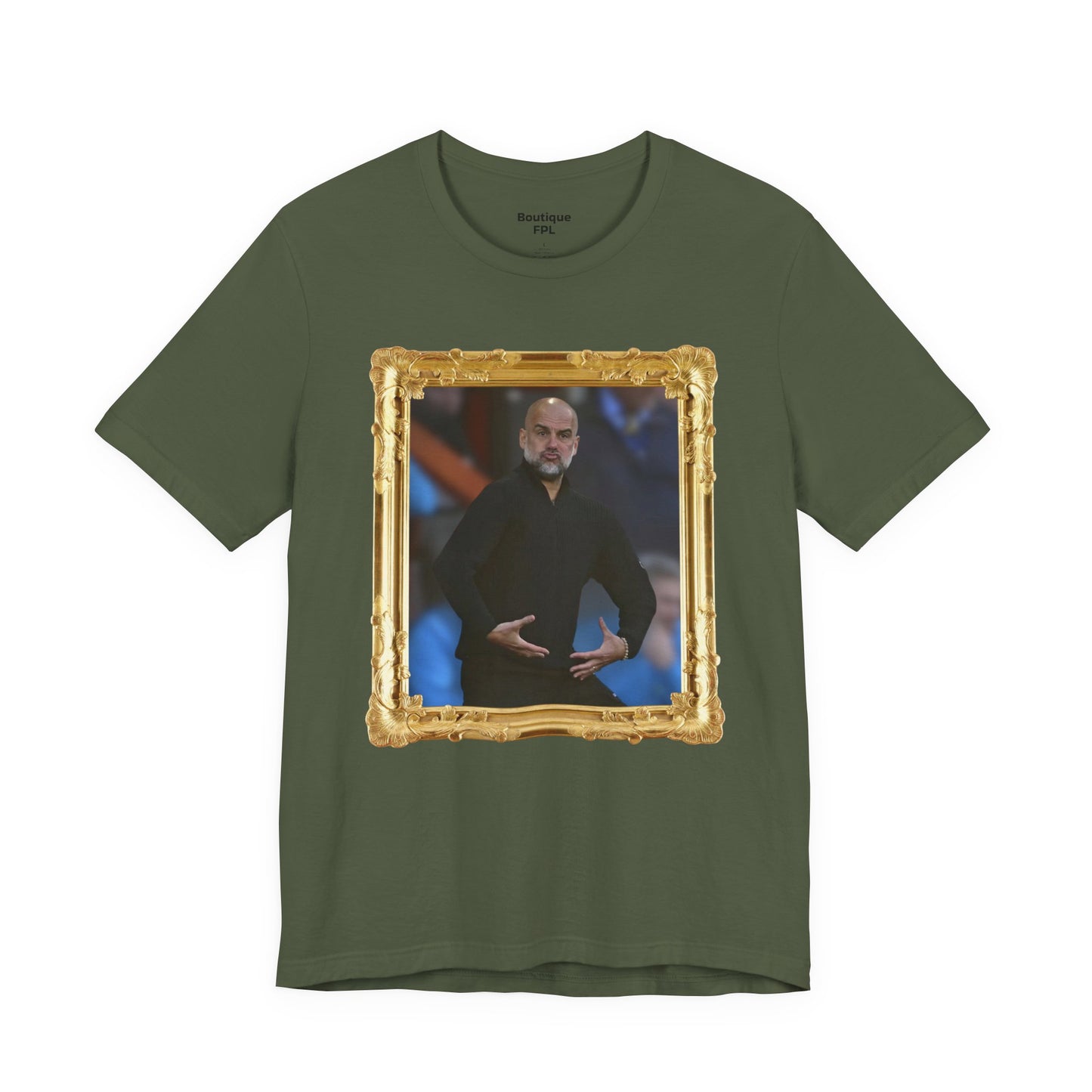 Mixed T-Shirt - Pep Guardiola "Balls" (Gold frame)