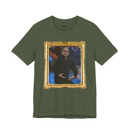 Mixed T-Shirt - Pep Guardiola "Balls" (Gold frame)