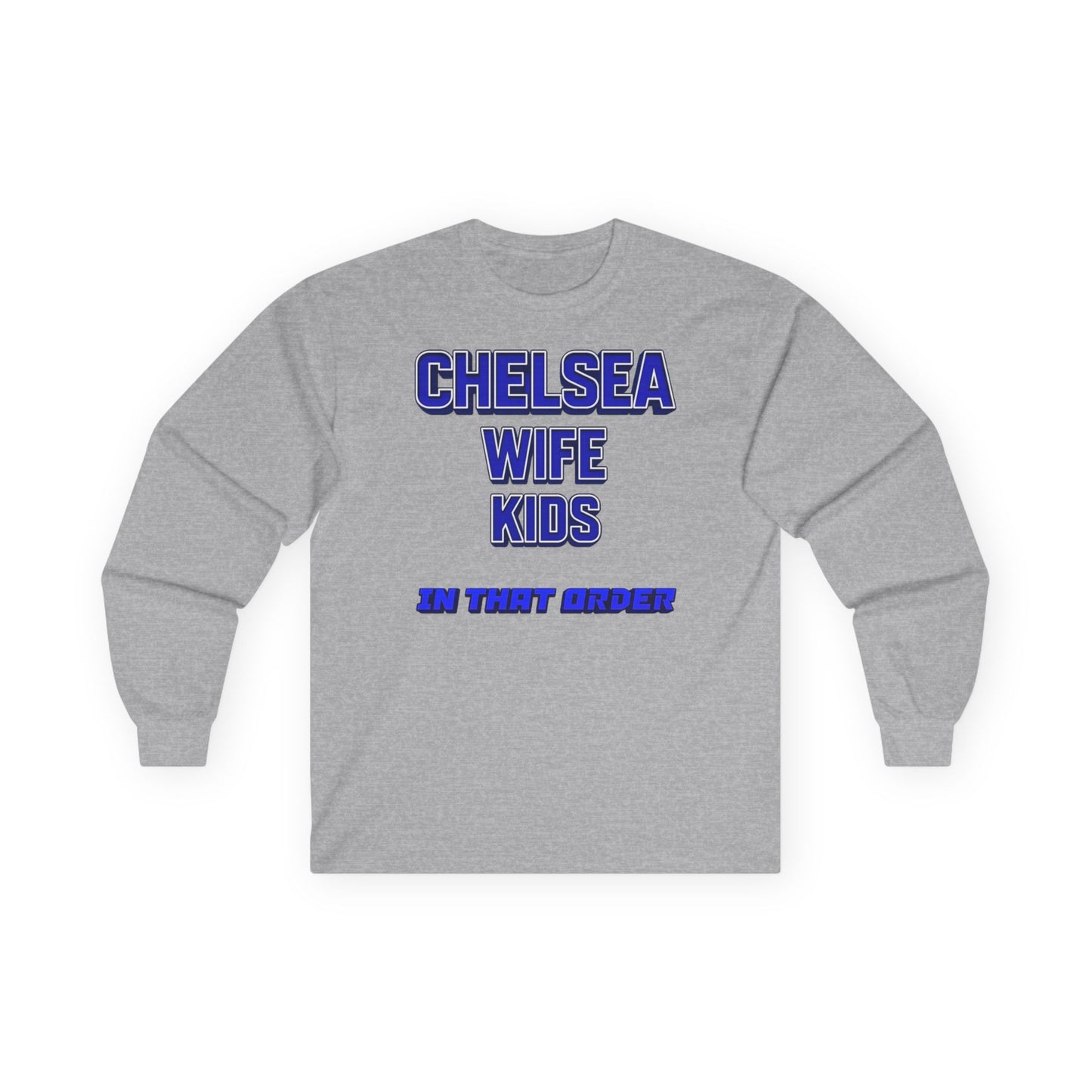 T-Shirt Manches Longues Mixte - In That Order (Chelsea)