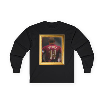 Mixed Long Sleeve T-Shirt - Thierry Henry Arsenal Legend (Gold Frame)