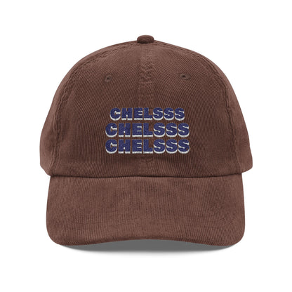 Casquette en velours côtelé et brodé - 'CHELSSS' Chelsea