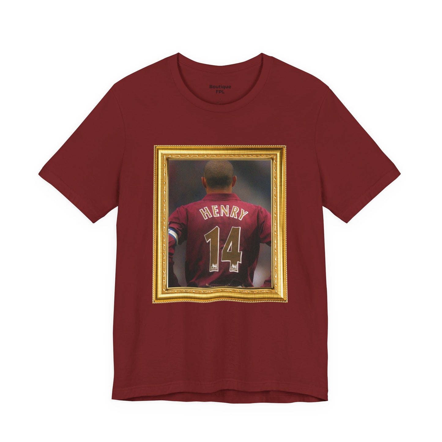 T-Shirt Mixte - Henry Arsenal Legend (Portrait, Gold Frame)