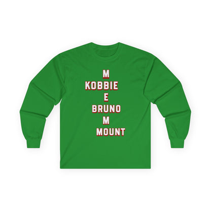 Unisex Long Sleeve T-Shirt - Manchester United (Words, Mots)