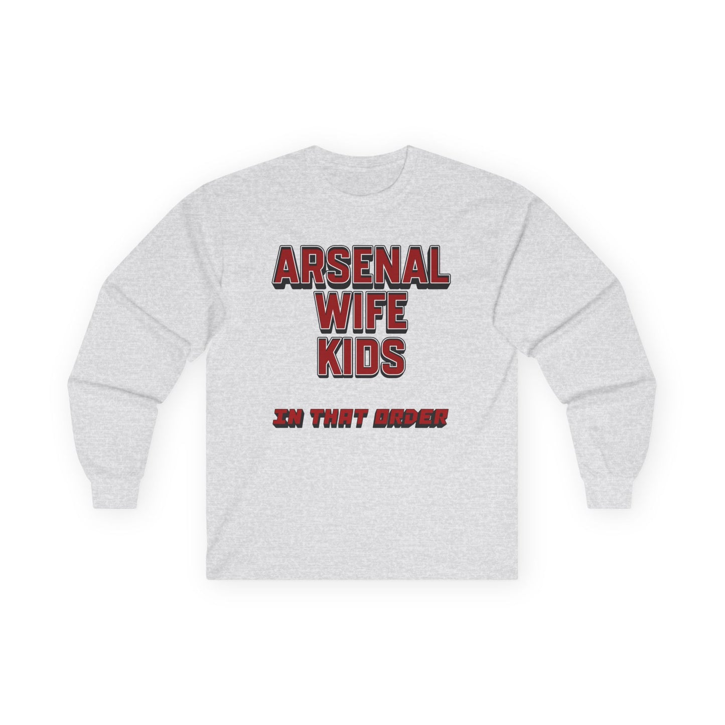 T-Shirt Manches Longues Mixte - In That Order (Arsenal)
