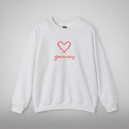 Pull Mixte Brodé - Cœur de Gunners (Arsenal)