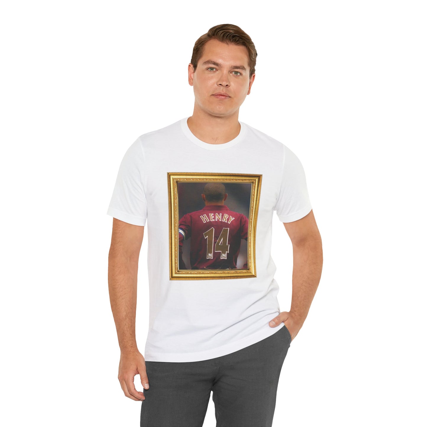 T-Shirt Mixte - Henry Arsenal Legend (Portrait, Gold Frame)
