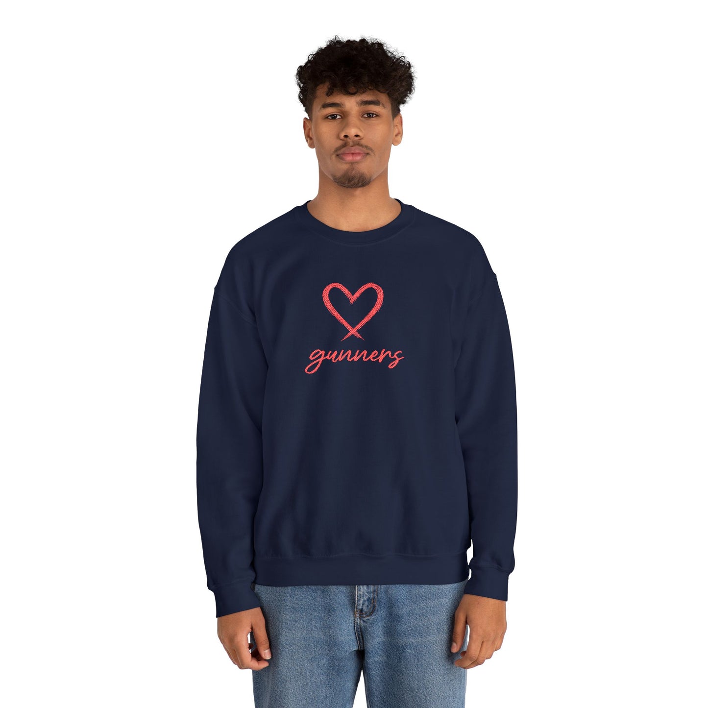Pull Mixte Brodé - Cœur de Gunners (Arsenal)
