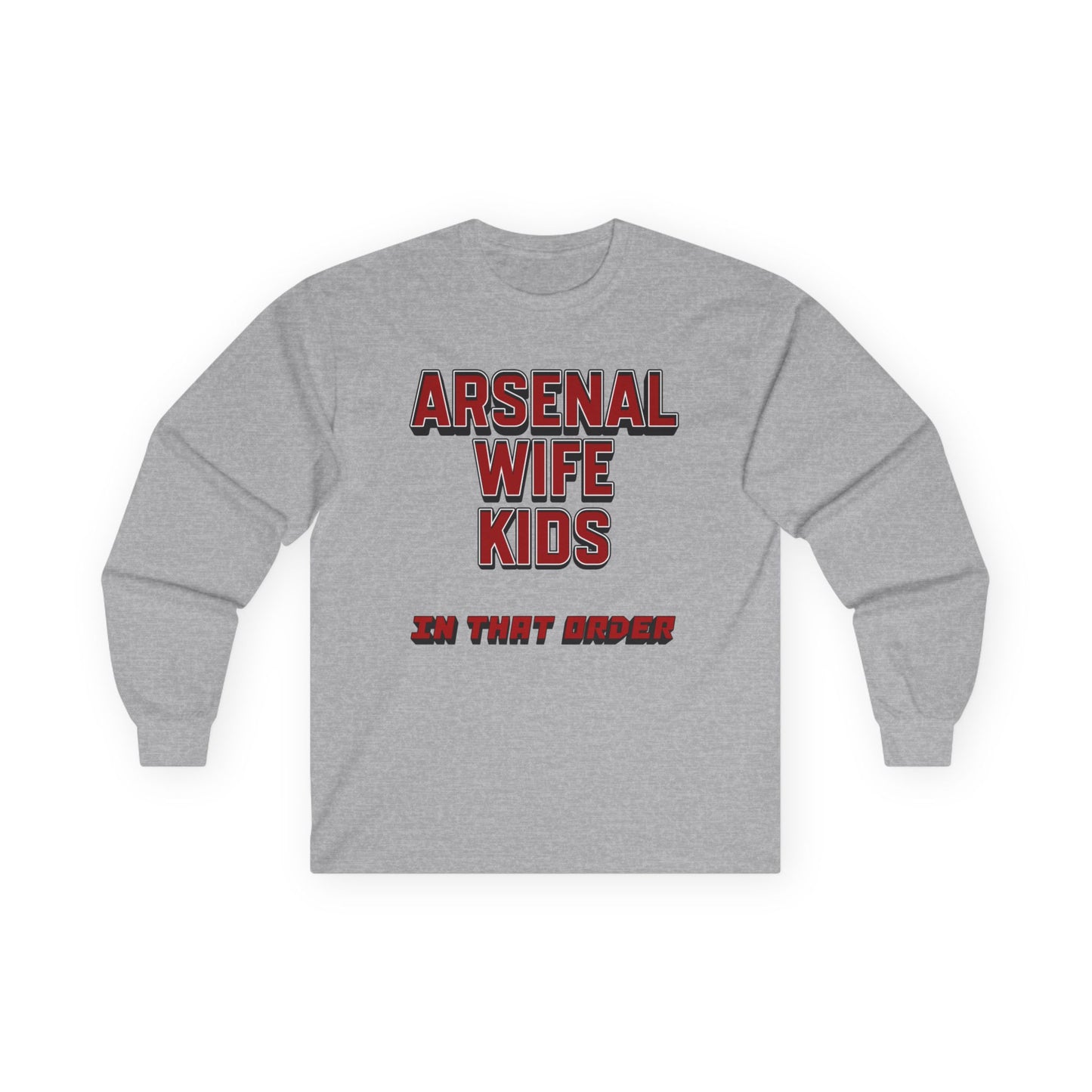 T-Shirt Manches Longues Mixte - In That Order (Arsenal)