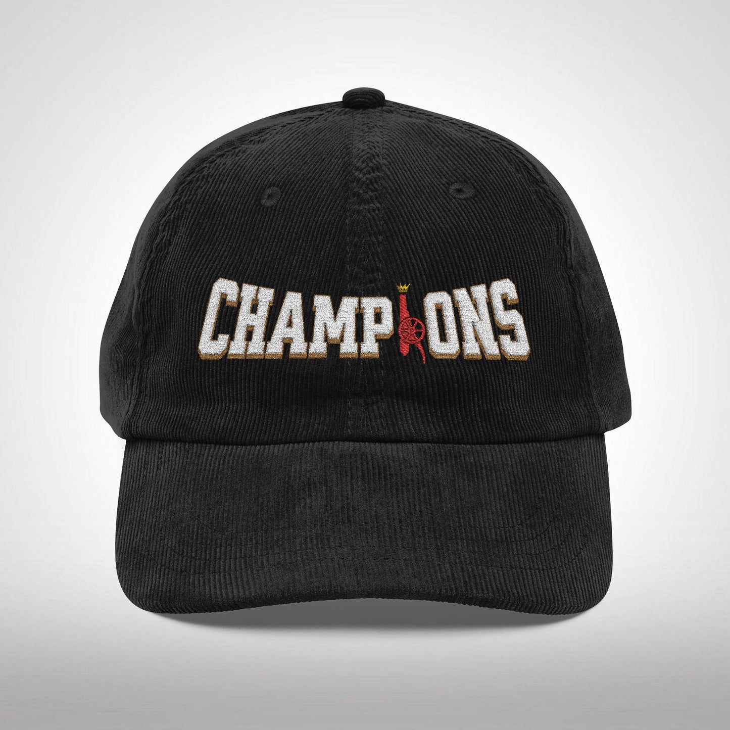 Casquette en velours côtelé et brodé - PL Champions (Arsenal)