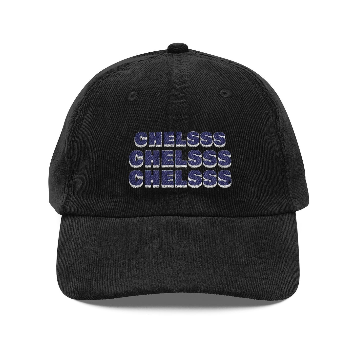 Casquette en velours côtelé et brodé - 'CHELSSS' Chelsea