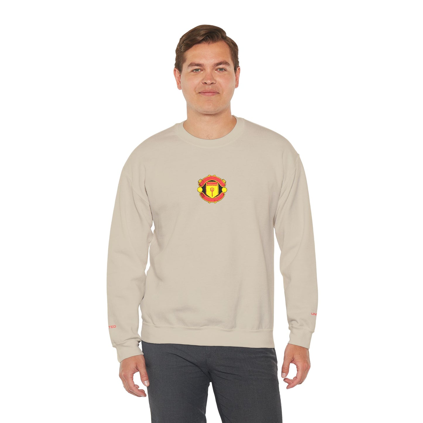 Unisex sweater with embroidered design - Man United