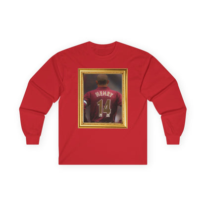 Mixed Long Sleeve T-Shirt - Thierry Henry Arsenal Legend (Gold Frame)