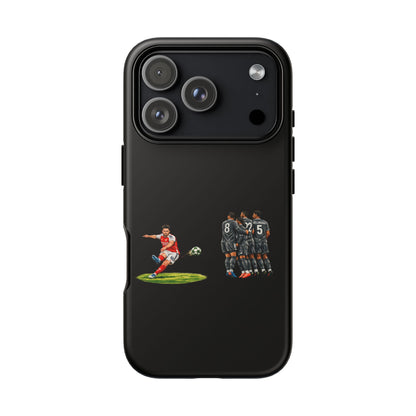 iPhone/Samsung Case - Declan Rice Free Kick (Arsenal phone case)