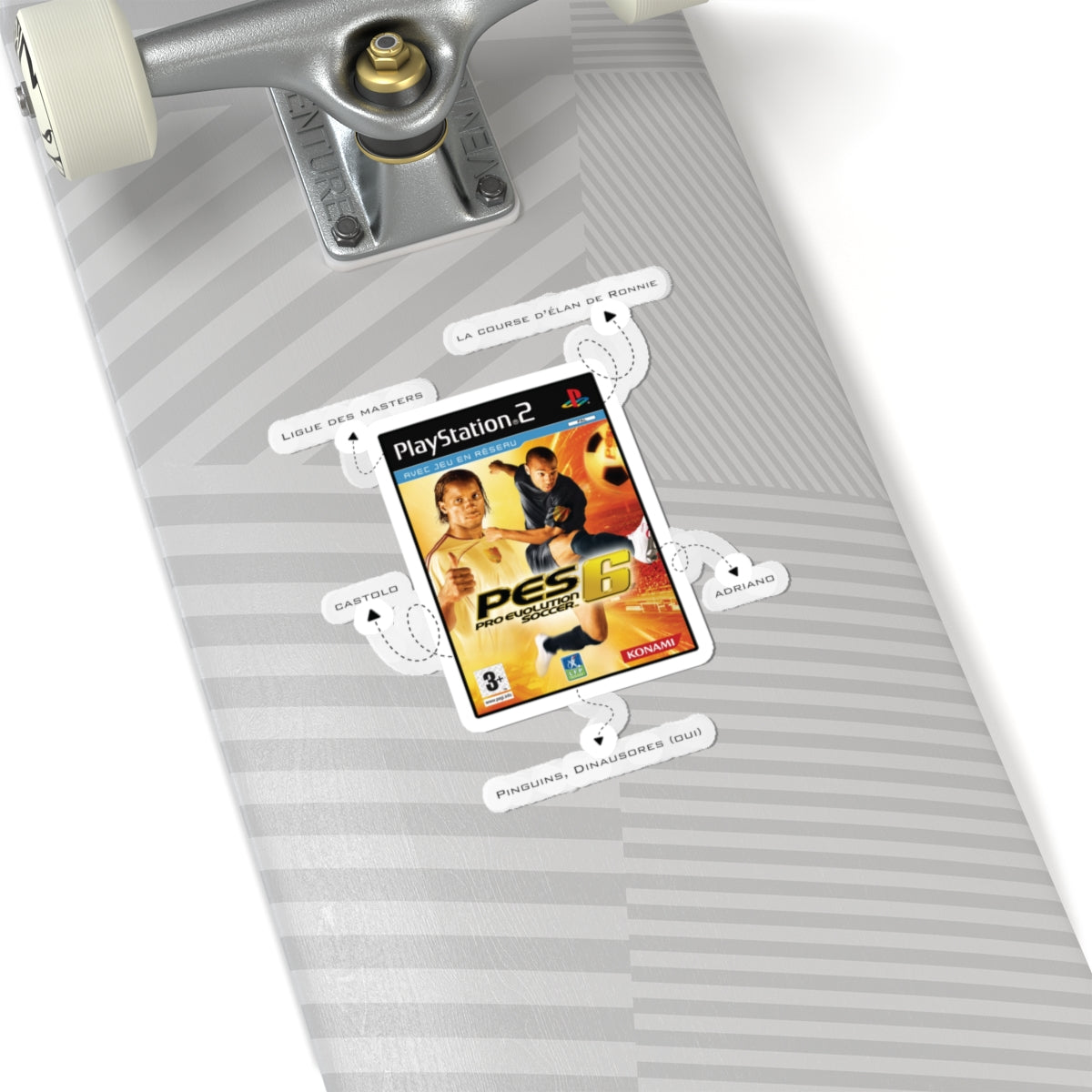 Football Sticker — PES 6 (Henry x Drogba Edition)