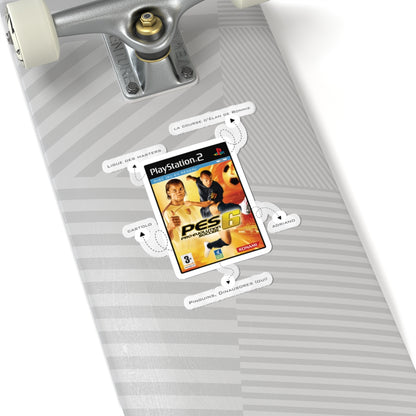 Football Sticker — PES 6 (Henry x Drogba Edition)