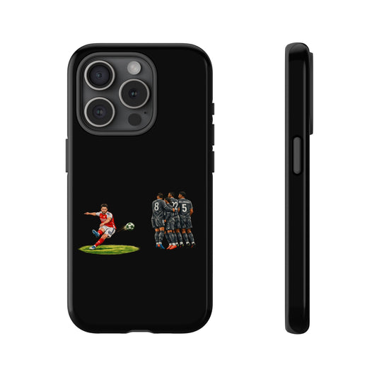 iPhone/Samsung Case - Declan Rice Free Kick (Arsenal phone case)