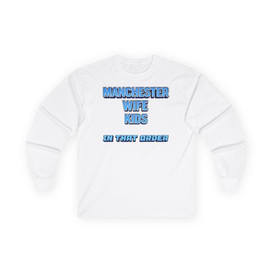 T-Shirt Manches Longues Mixte - In That Order (Manchester City)