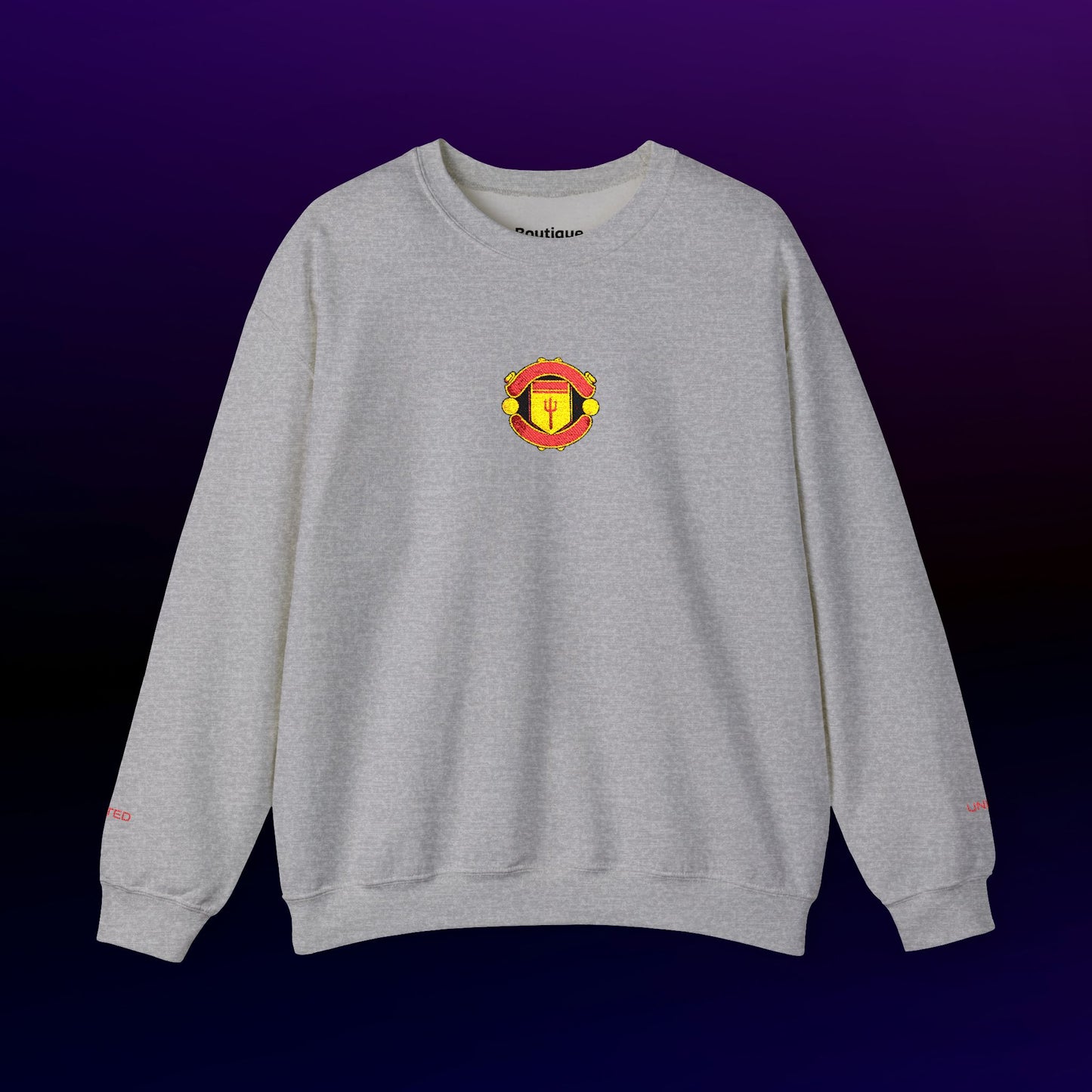 Unisex sweater with embroidered design - Man United