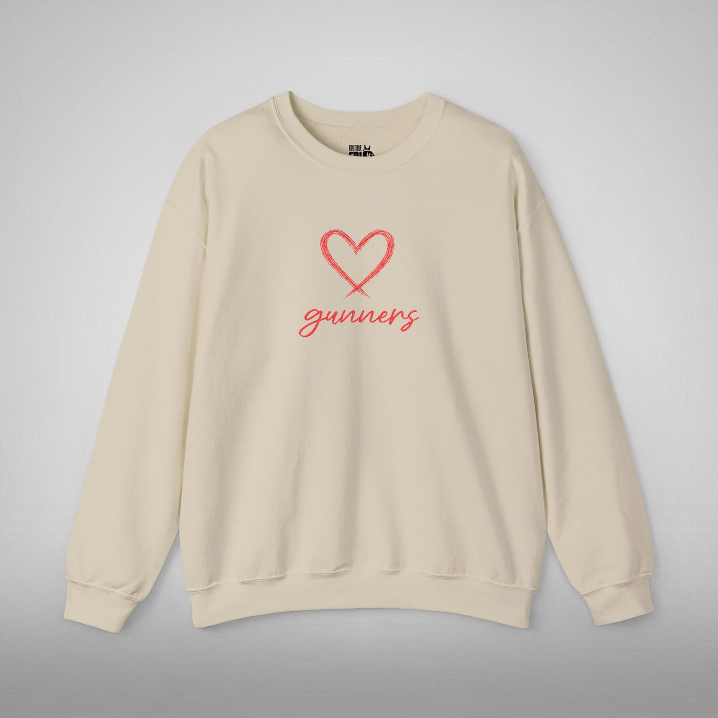 Pull Mixte Brodé - Cœur de Gunners (Arsenal)