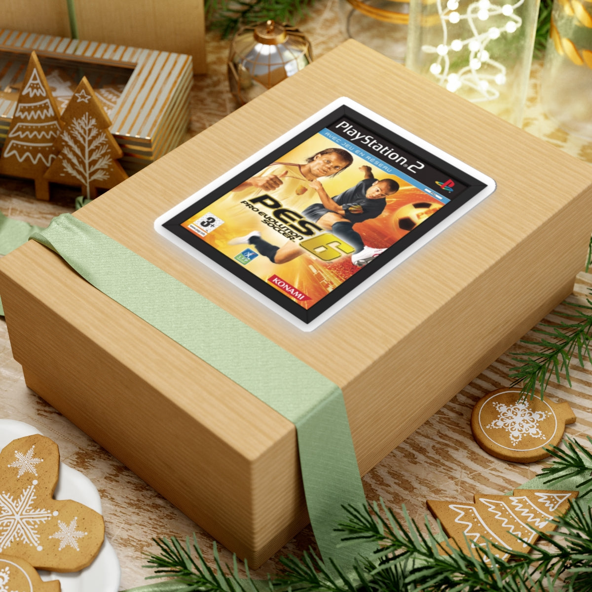 Football Sticker — PES 6 (Henry x Drogba Edition)