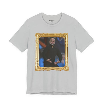 Mixed T-Shirt - Pep Guardiola "Balls" (Gold frame)