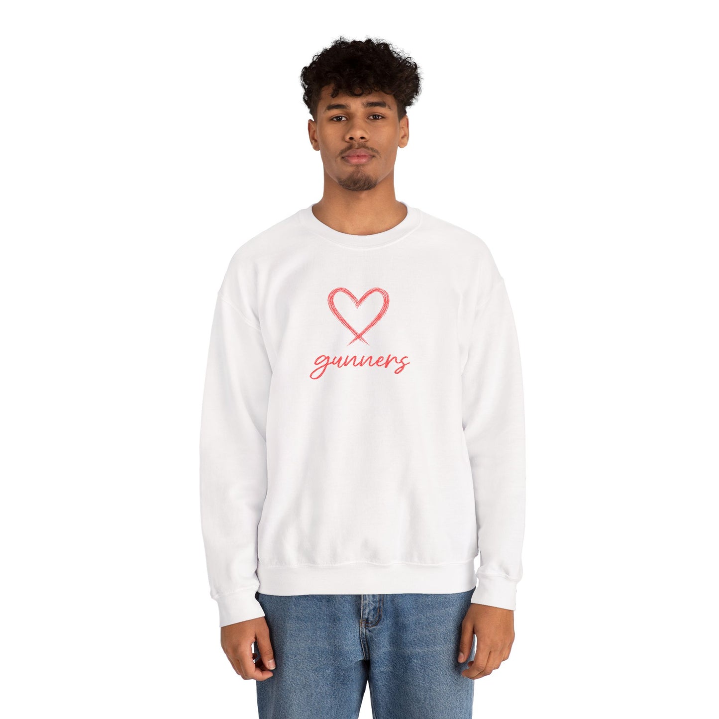 Pull Mixte Brodé - Cœur de Gunners (Arsenal)
