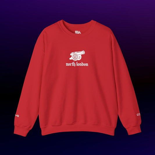 Pull Rouge Mixte avec motif Brodé - Arsenal