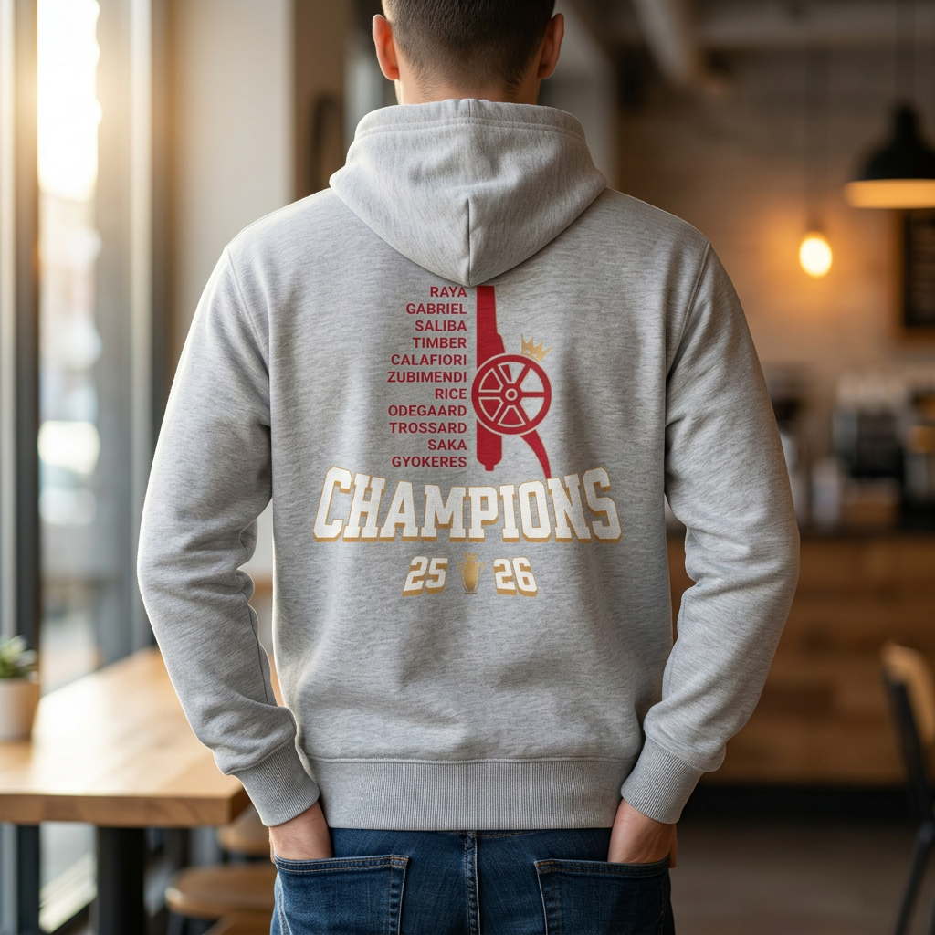 Hoodie Capuche Mixte - Champions(Arsenal)