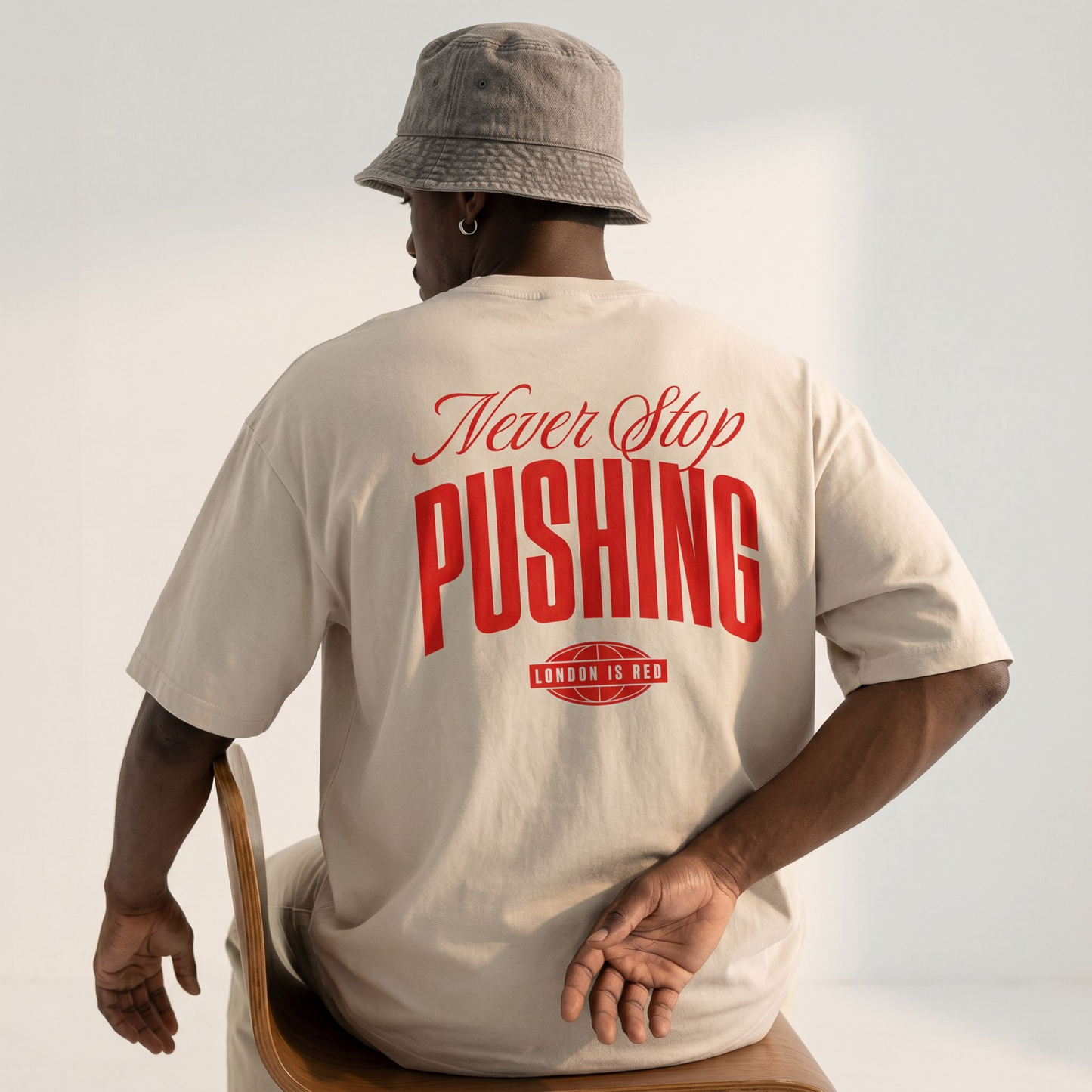 T-Shirt Oversized - Never Stop Pushing (Arsenal)