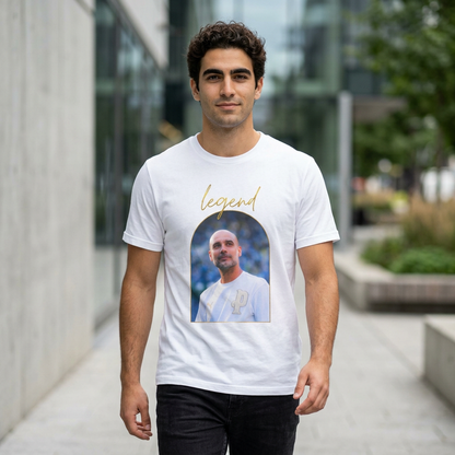 T-Shirt Mixte - Pep Guardiola Legend (Manchester City)