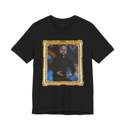 Mixed T-Shirt - Pep Guardiola "Balls" (Gold frame)