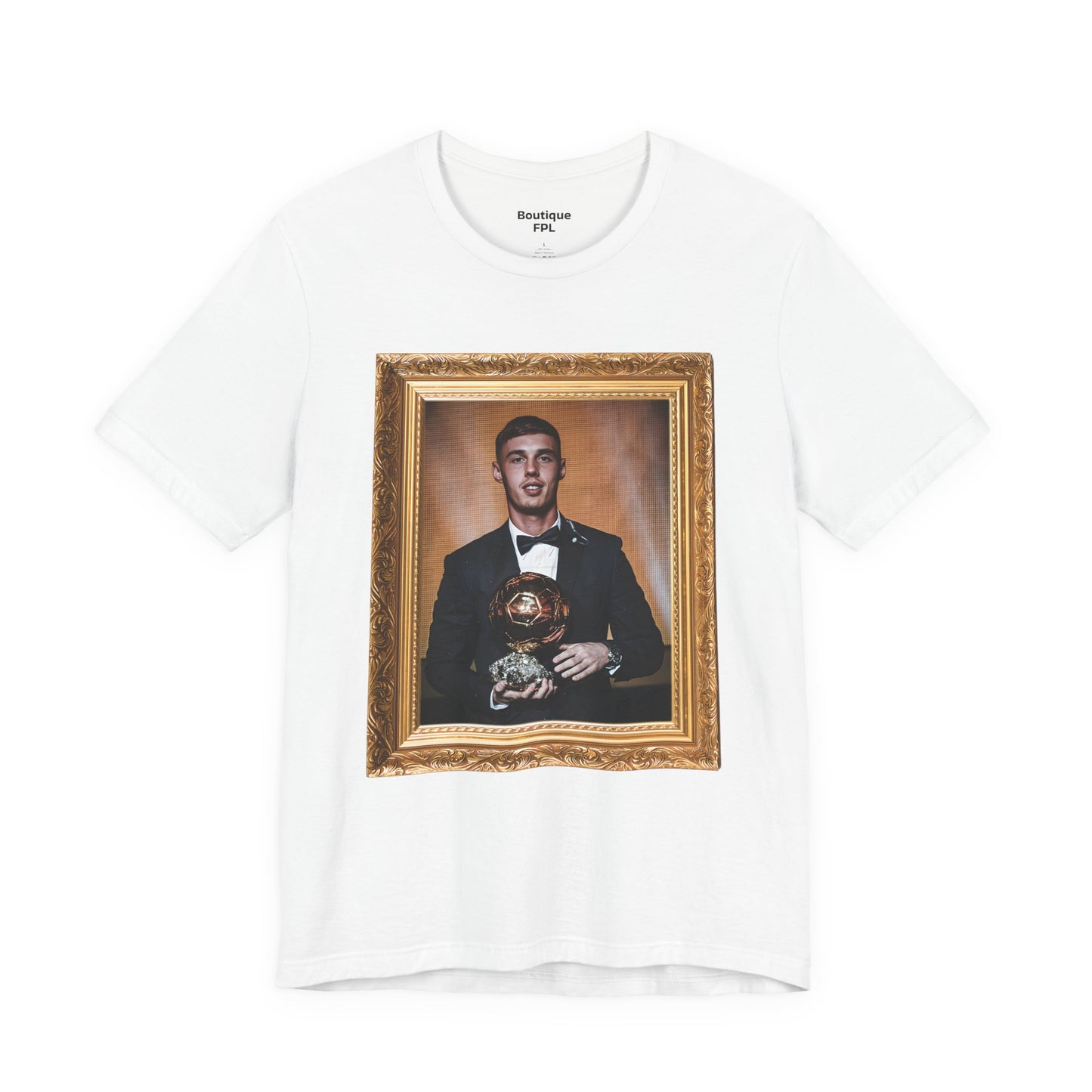 Unisex T-Shirt - Cole Palmer Ballon d'or (Chelsea, Gold Frame)