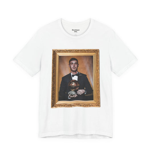Unisex T-Shirt - Cole Palmer Ballon d'or (Chelsea, Gold Frame)