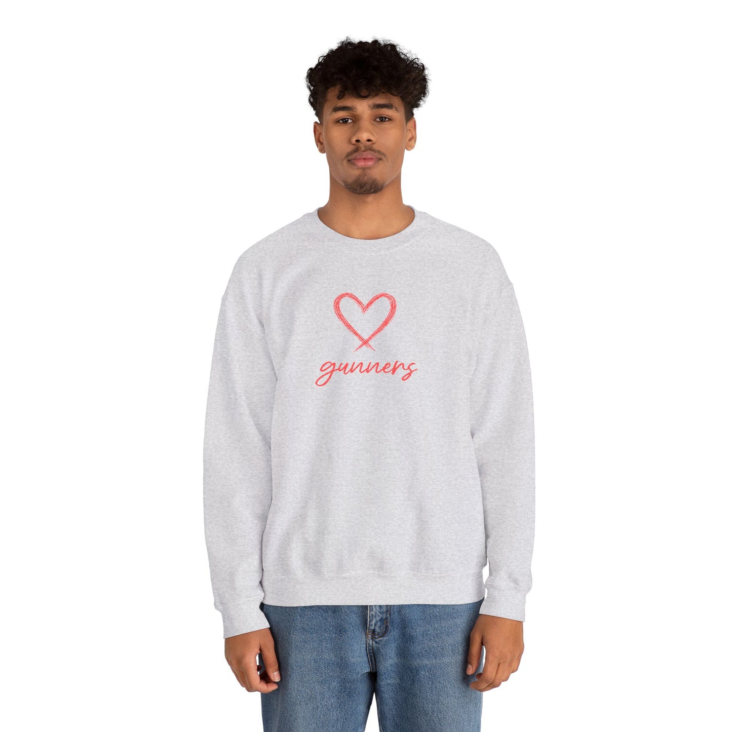 Pull Mixte Brodé - Cœur de Gunners (Arsenal)
