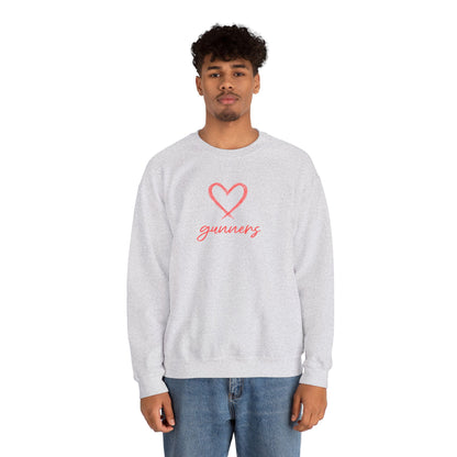 Pull Mixte Brodé - Cœur de Gunners (Arsenal)