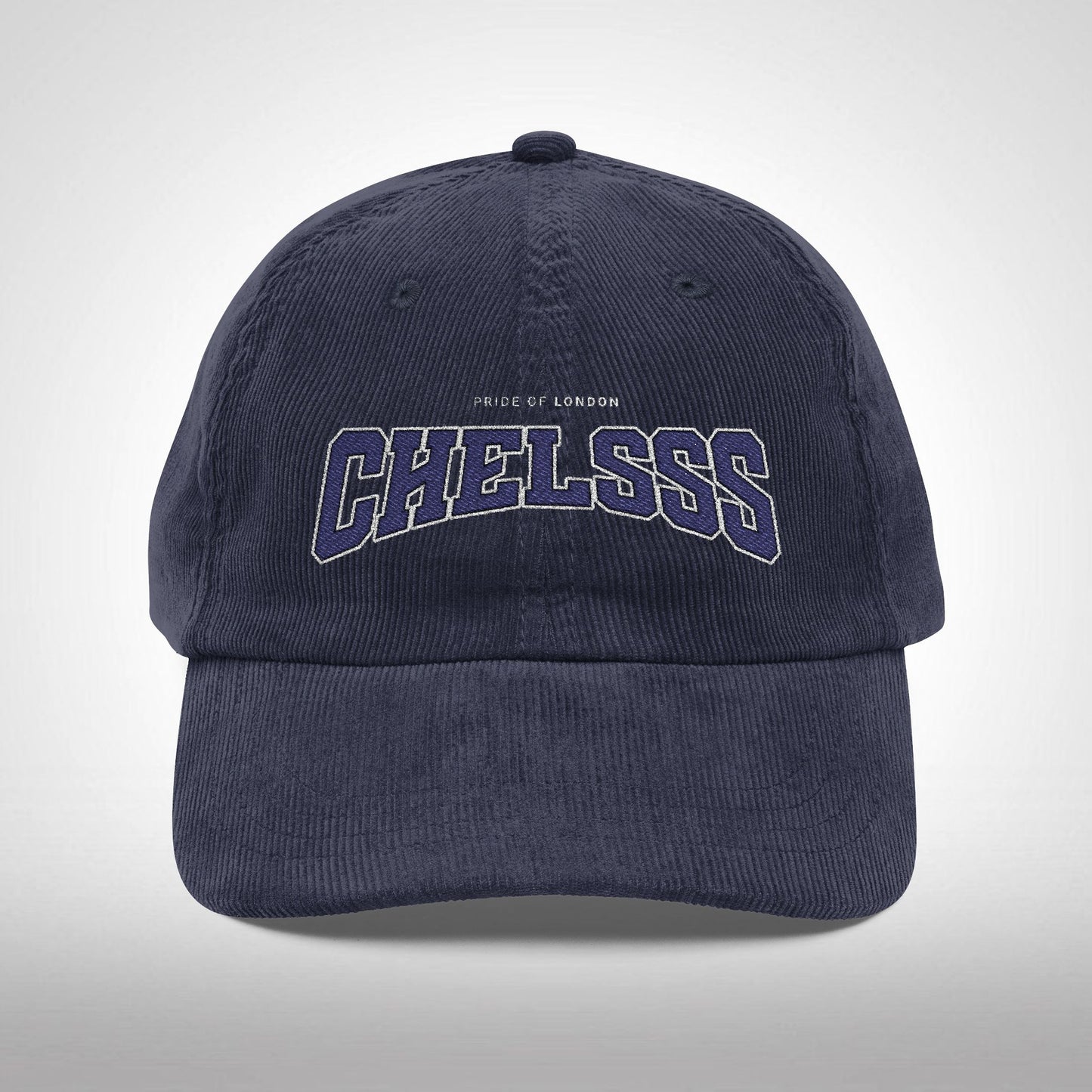 Casquette en velours côtelé et brodé - 'CHELSSS' Chelsea
