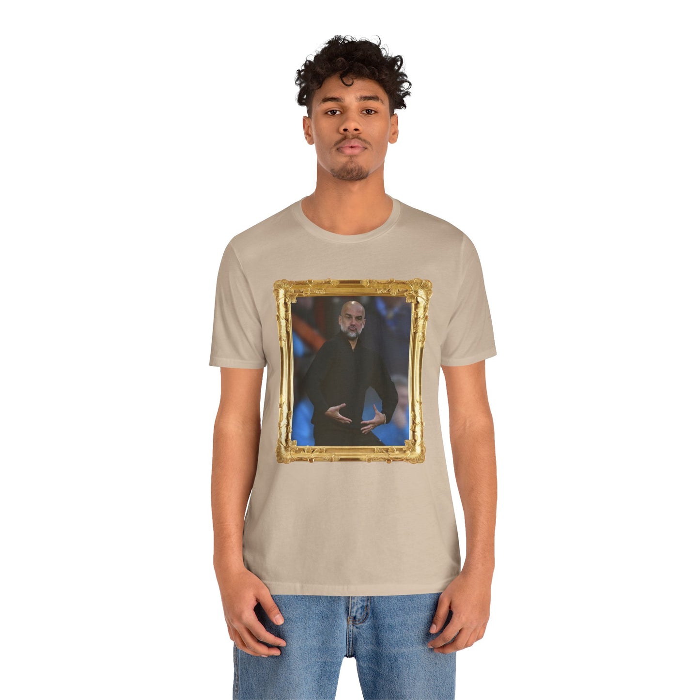Mixed T-Shirt - Pep Guardiola "Balls" (Gold frame)