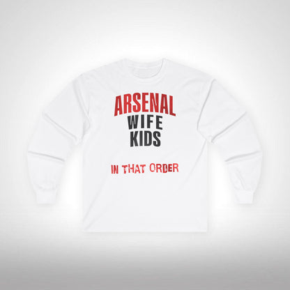 Unisex Long Sleeve T-Shirt - In That Order (Arsenal)