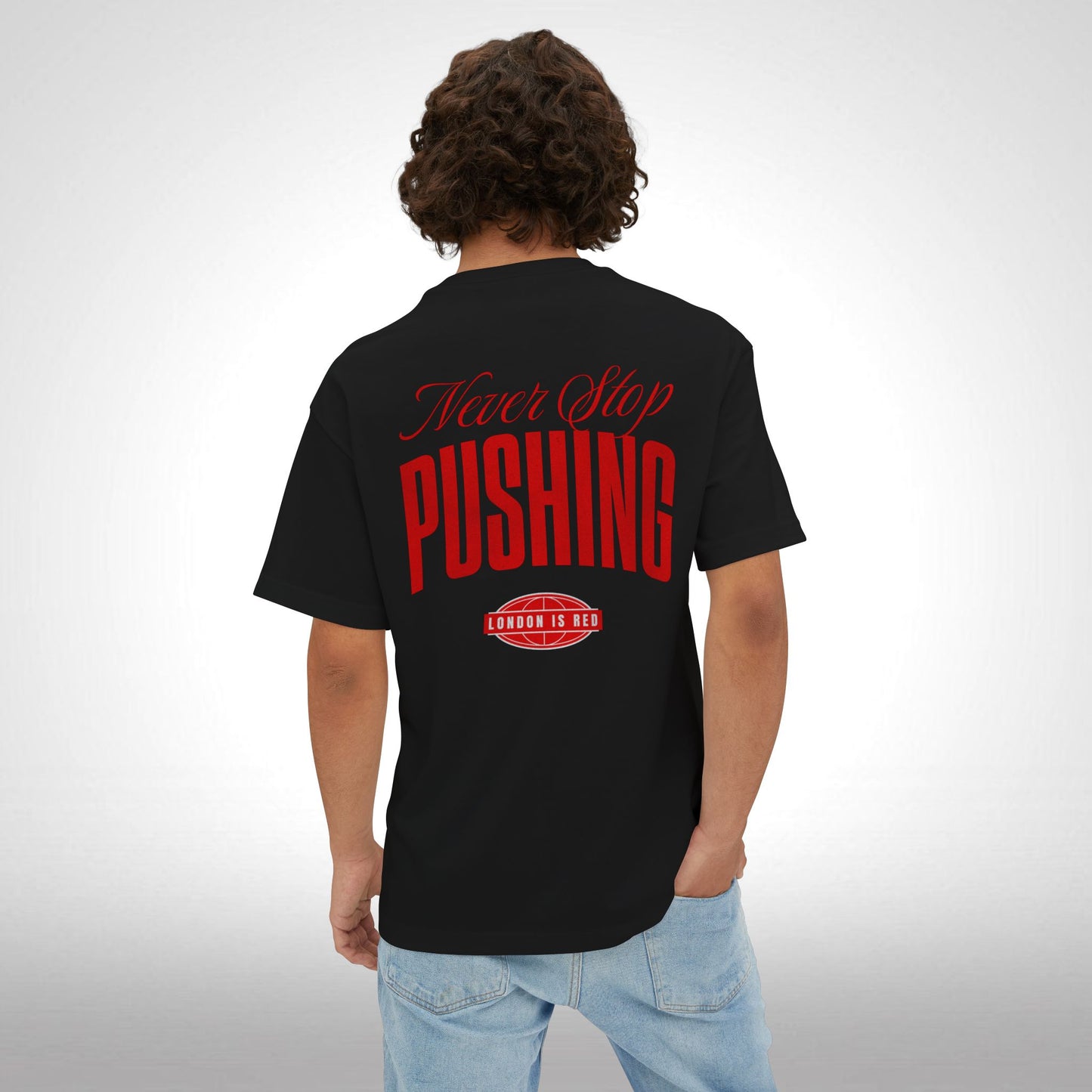 T-Shirt Oversized - Never Stop Pushing (Arsenal)