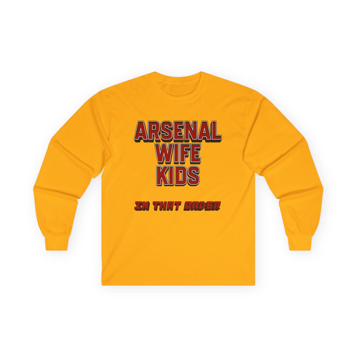 T-Shirt Manches Longues Mixte - In That Order (Arsenal)