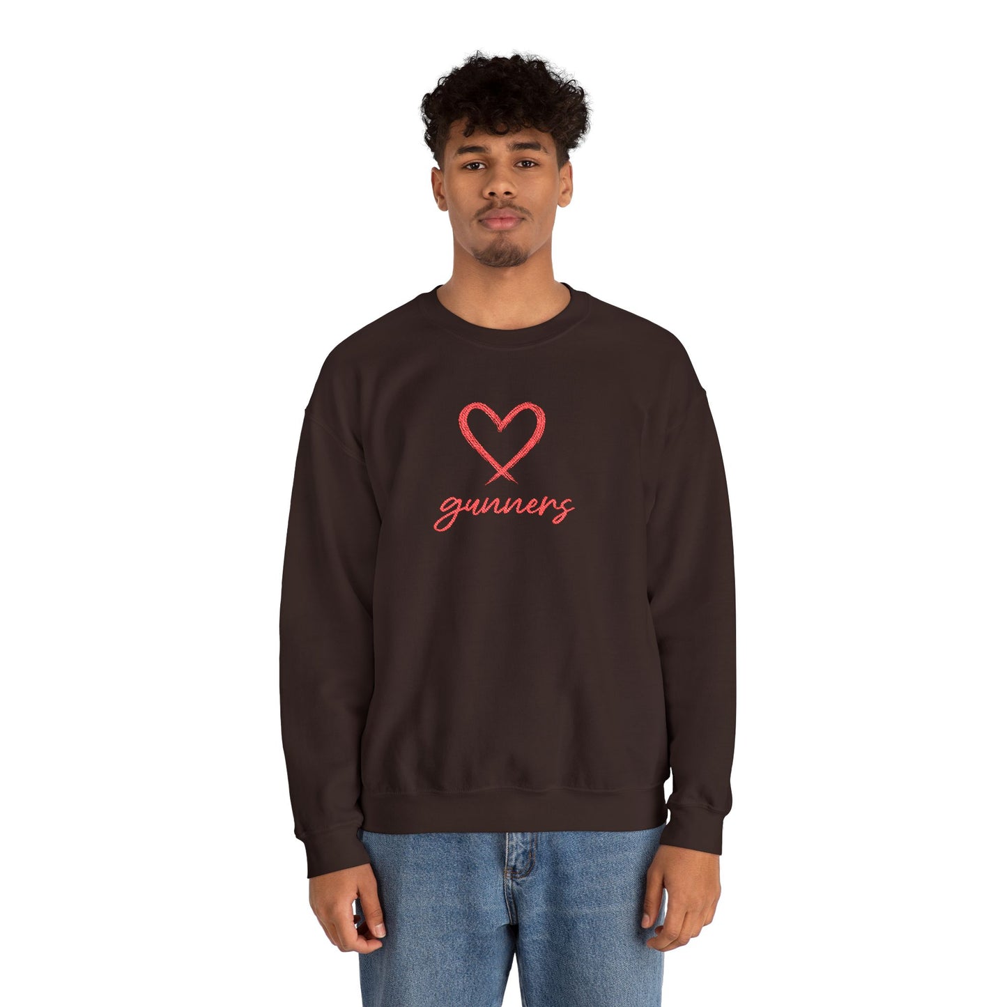 Pull Mixte Brodé - Cœur de Gunners (Arsenal)