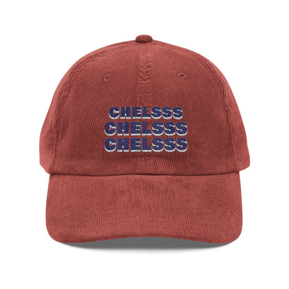 Casquette en velours côtelé et brodé - 'CHELSSS' Chelsea