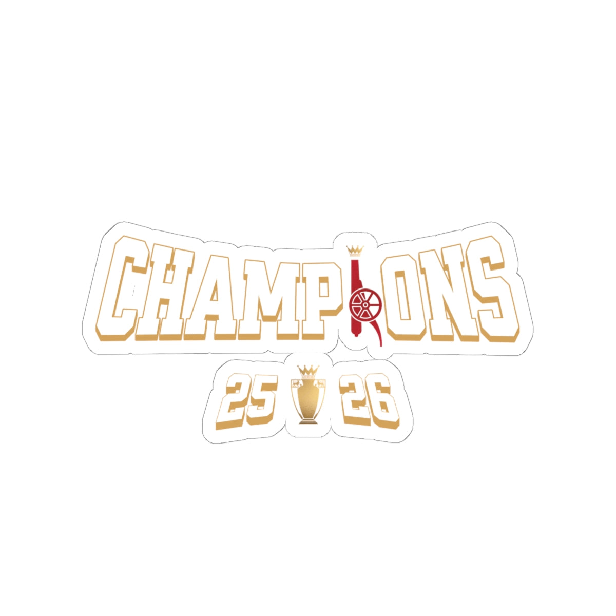 Football Sticker — Champions (Arsenal)