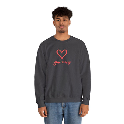 Pull Mixte Brodé - Cœur de Gunners (Arsenal)