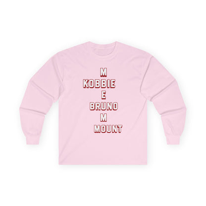 Unisex Long Sleeve T-Shirt - Manchester United (Words, Mots)