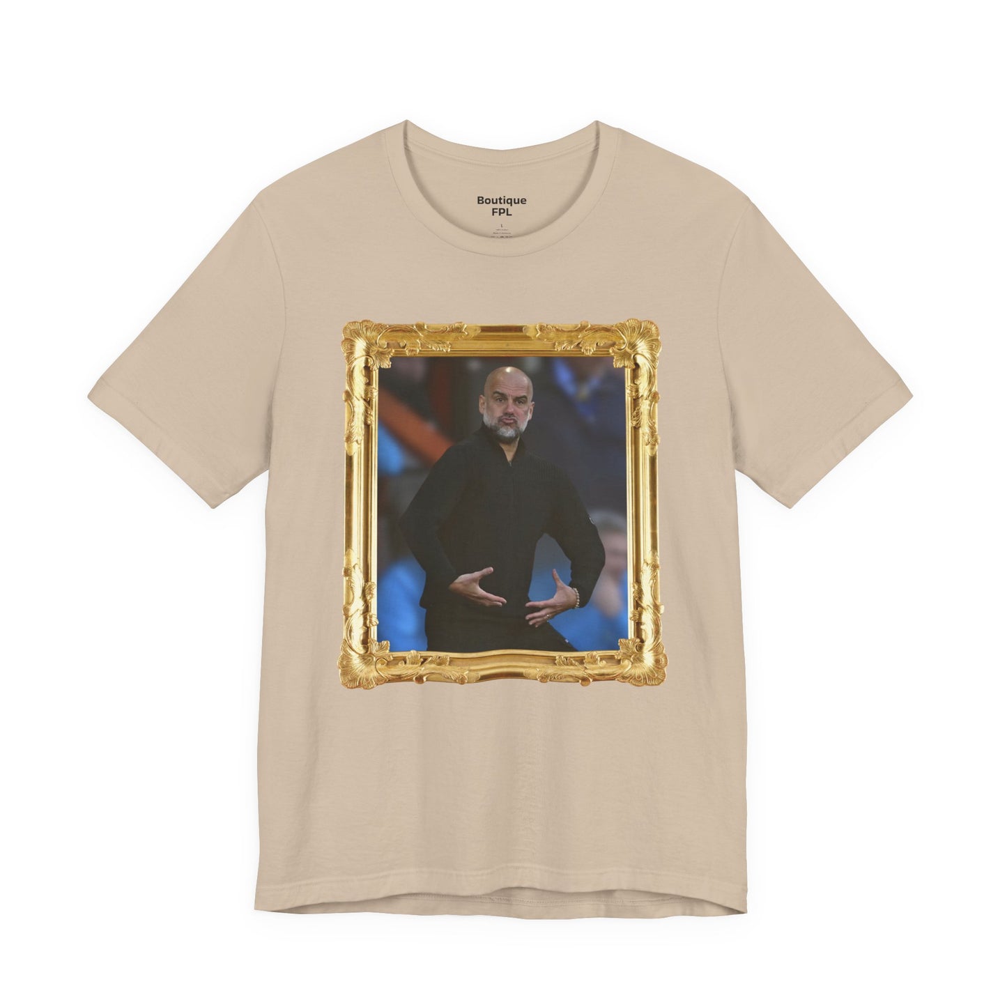 Mixed T-Shirt - Pep Guardiola "Balls" (Gold frame)