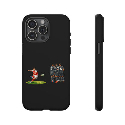 iPhone/Samsung Case - Declan Rice Free Kick (Arsenal phone case)