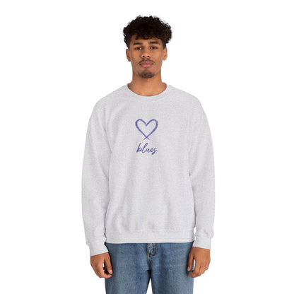 Pull Mixte Brodé - Cœur de Blues (Chelsea)