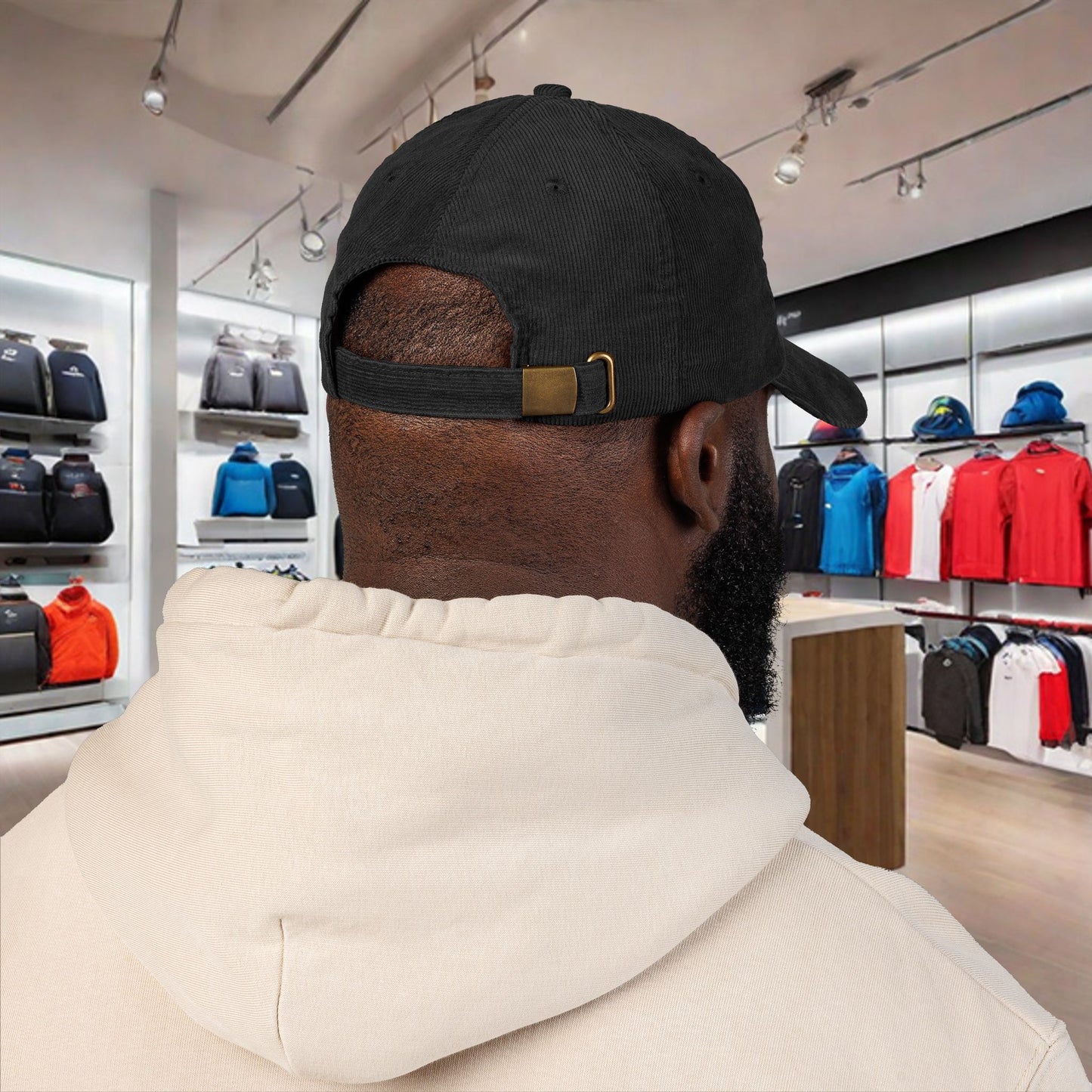 Casquette en velours côtelé et brodé - 'CHELSSS' Chelsea