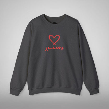 Pull Mixte Brodé - Cœur de Gunners (Arsenal)